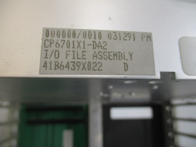 FISHER CONTROLS CP6701X1-DA2 41B6439X022 21-29VDC 10A REV. D (AS PICTURED) UNMP