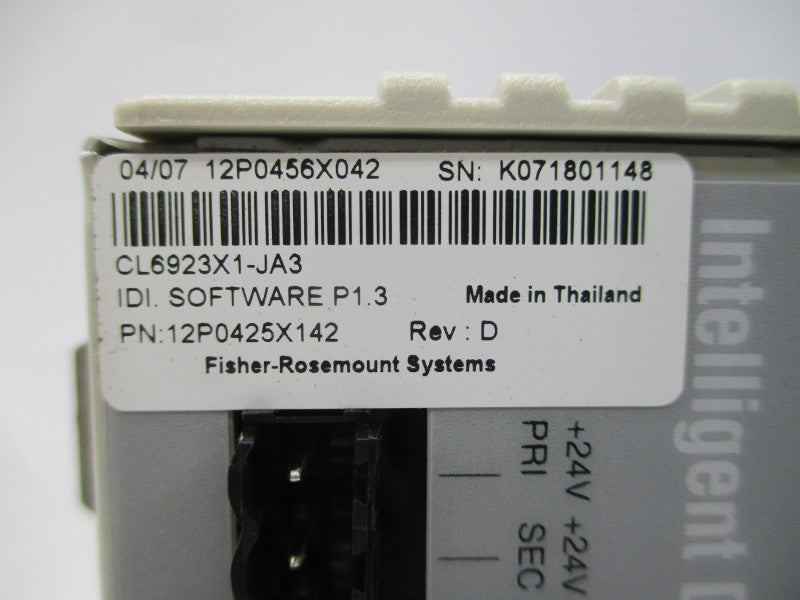FISHER ROSEMOUNT CL6923X1-A1 12P0456X042 21-29VDC REV. H NSNP