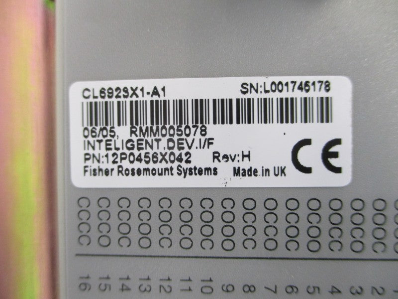 FISHER ROSEMOUNT CL6923X1-A1 12P0456X042 21-29VDC REV. H UNMP