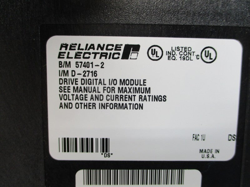 RELIANCE ELECTRIC RO574012 57401-2 REMAN