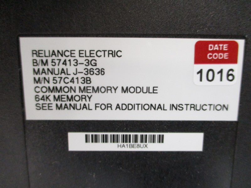 RELIANCE ELECTRIC R57C413B 57413-3G 57C413B REMAN