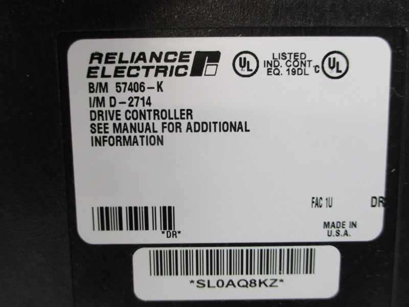 RELIANCE ELECTRIC RO57406 57406-K REMAN
