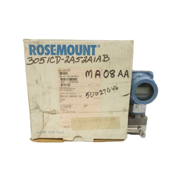 ROSEMOUNT 3051CD2A52A1AB4E5M5 10.5-55VDC 3626PSI NSMP