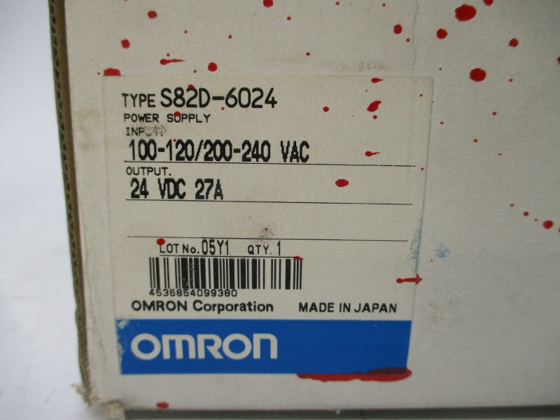 OMRON S82D-6024 100-120/200-240VAC 7-14A NSMP