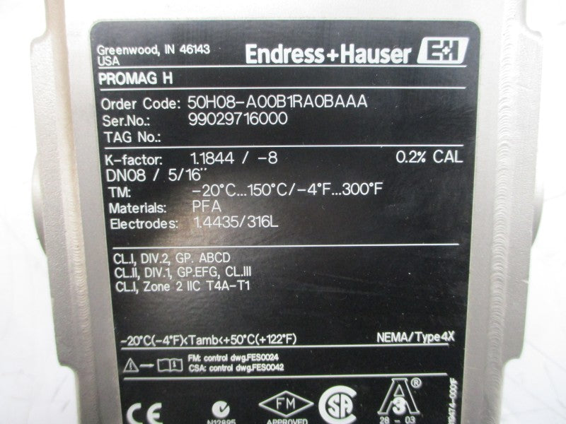 ENDRESS+HAUSER 50H08-A00B1RA0BAAA 85-260VAC NSMP