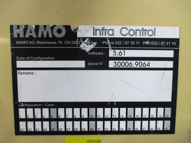 HAMO INFRA CONTROL 939.62.0183 NSNP