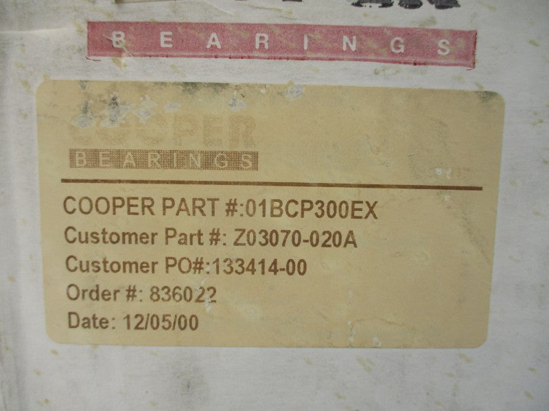 COOPER BEARINGS 01BCP300EX NSMP