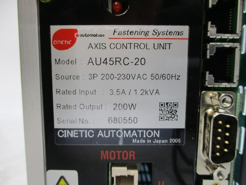 ESTIC CINETIC AUTOMATION AU45RC-20 200-230VAC 3.5A NSMP
