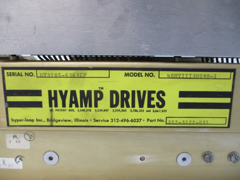 HYAMP DRIVES 40HYIII3H090-1 352-3122-031 UNMP