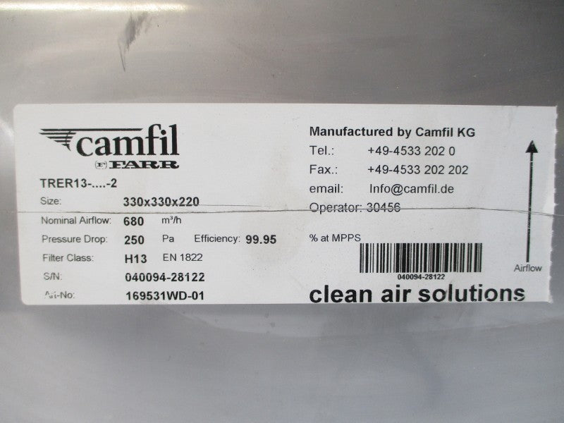 CAMFIL FARR 169531WD-01 TRER13-2 (AS PICTURED) NSNP