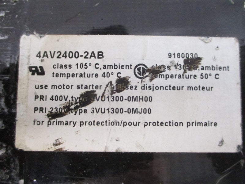 SIEMENS 4AV2400-2AB 415VAC 10A NSNP