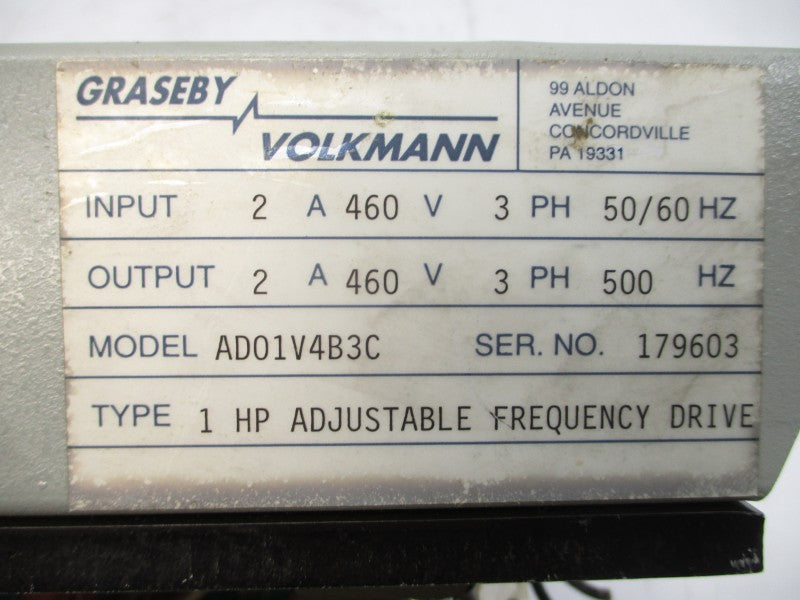GRASEBY VOLKMANN AD01V4B3C 460V 2A UNMP