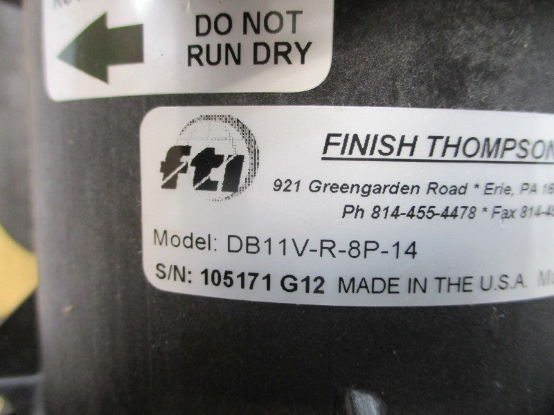 FINISH THOMPSON DB11V-R-8P-14 90PSI NSMP