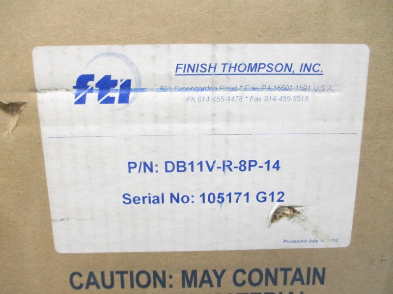 FINISH THOMPSON DB11V-R-8P-14 90PSI NSMP