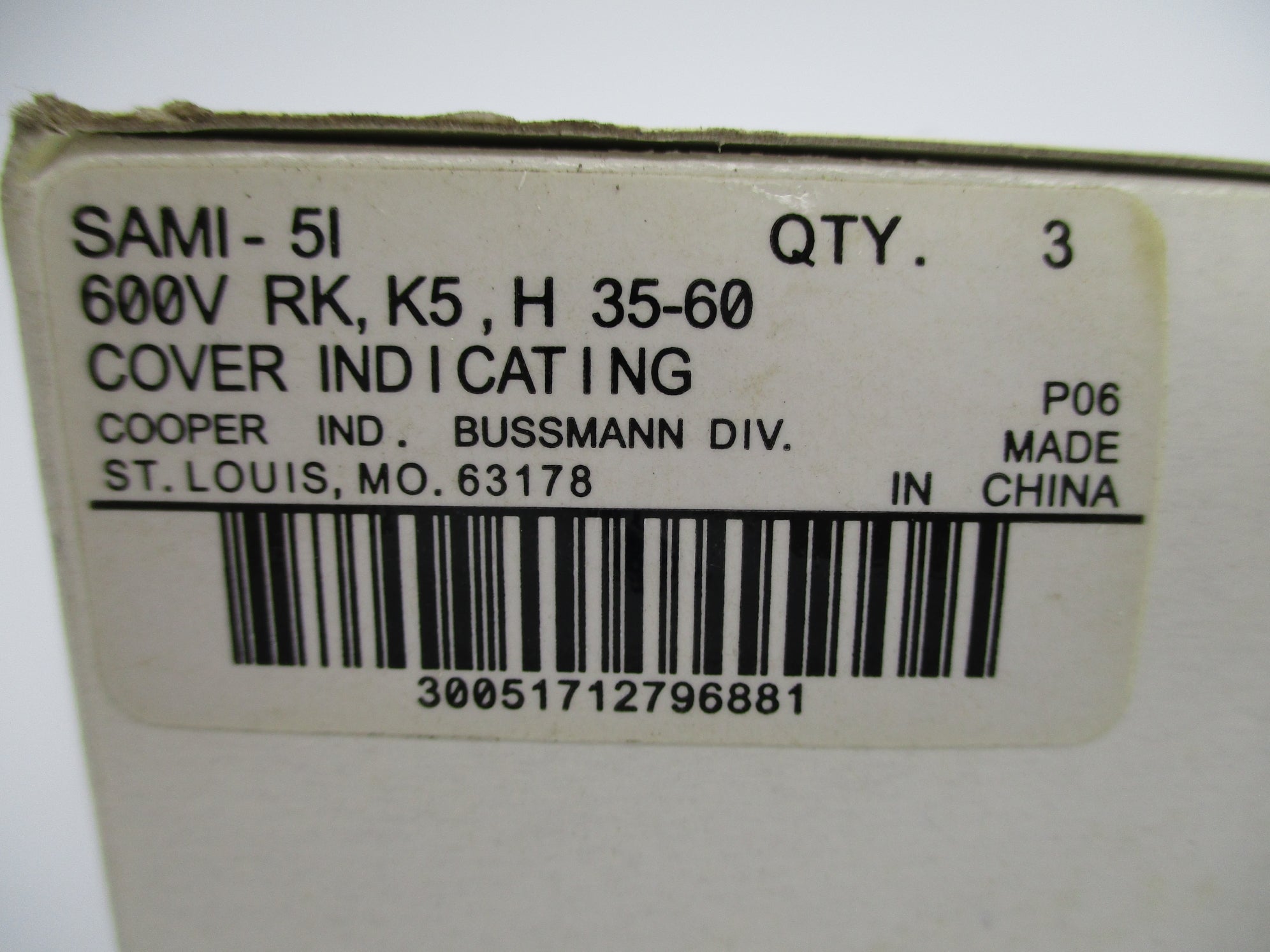 BUSSMANN SAMI-5I 600V (PKG OF 3) NSMP