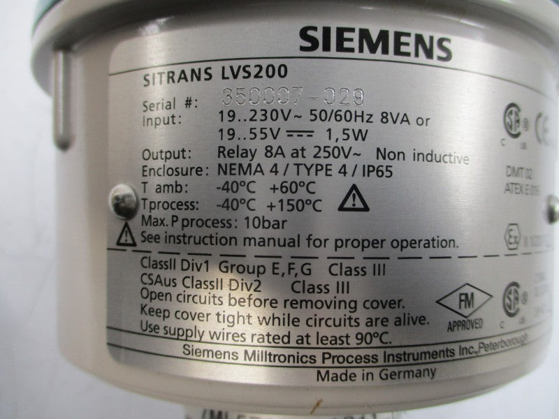 SIEMENS 7ML5720-1AB11-0AA0 LVS200 19-230V 8A NSMP