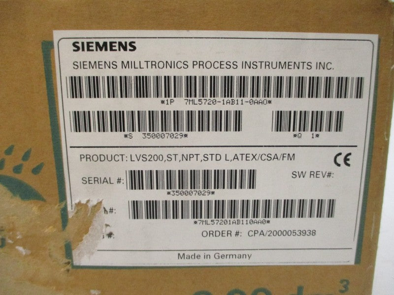 SIEMENS 7ML5720-1AB11-0AA0 LVS200 19-230V 8A NSMP