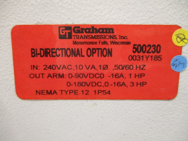 GRAHAM TRANSMISSIONS 500230 240VAC 16A NSMP