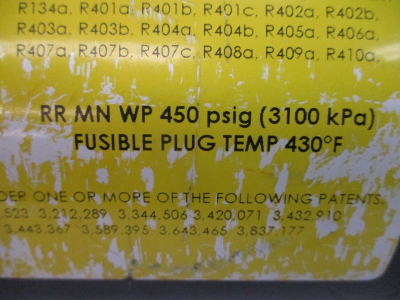 REFRIGERATION RESEARCH 3836 450PSI NSNP