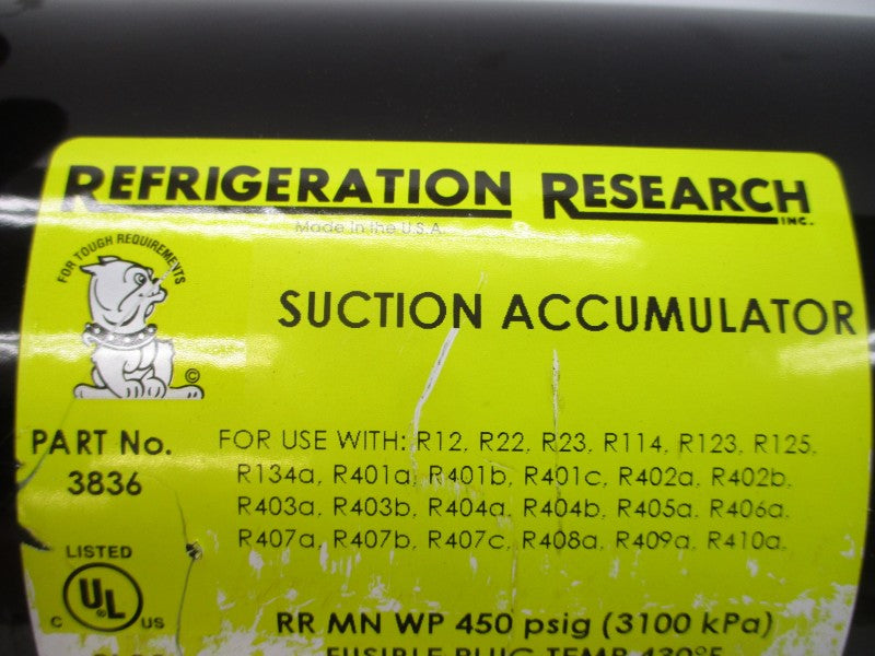 REFRIGERATION RESEARCH 3836 450PSI NSNP