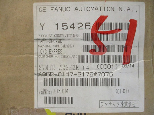 GE FANUC A06B-0147-B175#7076 157VAC 15A NSMP