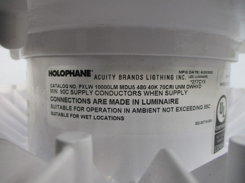 HOLOPHANE PXLW10000LMMDU548040K70CRIUNMDWHXD 480V 0.15A UNMP