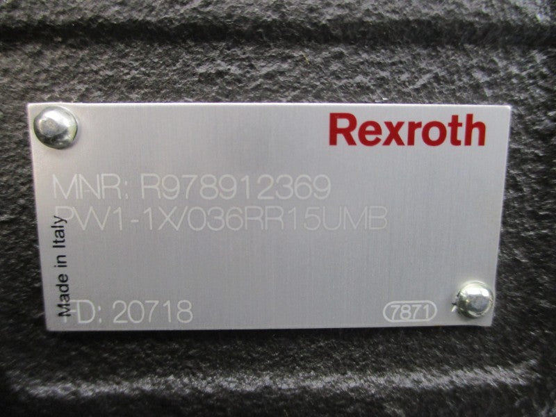 REXROTH PW1-1X/036RR15UMB R978912369 NSNP