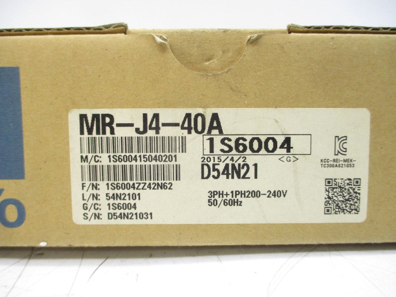 MITSUBISHI MR-J4-40A 200-240VAC 2.6/4.5A NSMP