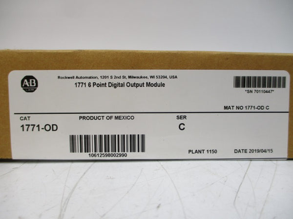 ALLEN BRADLEY 1771-OD SER. C DATE: 2019 NSFS