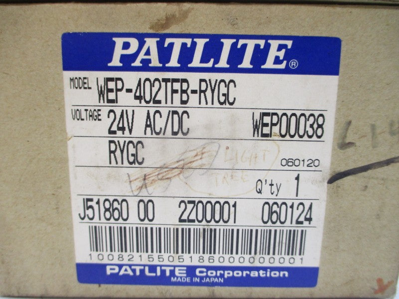 PATLITE WEP-402TFB-RYGC 24VAC/DC NSMP