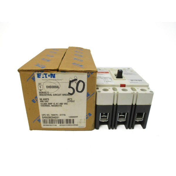 EATON EHD3050L SER. C 480VAC 50A NSMP