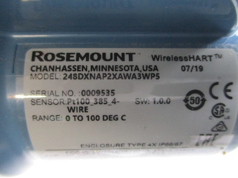 ROSEMOUNT 214CRWSMB1S4E0092SLUAE030XWXA NSMP