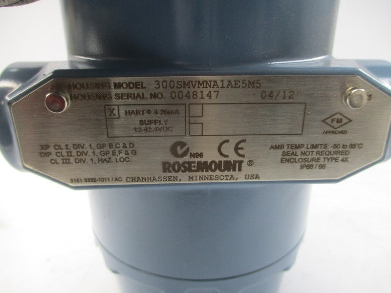ROSEMOUNT 3051SFC2PS100N065031DA1A5AM5E5 12-42.4VDC .5-64.696PSI NSNP