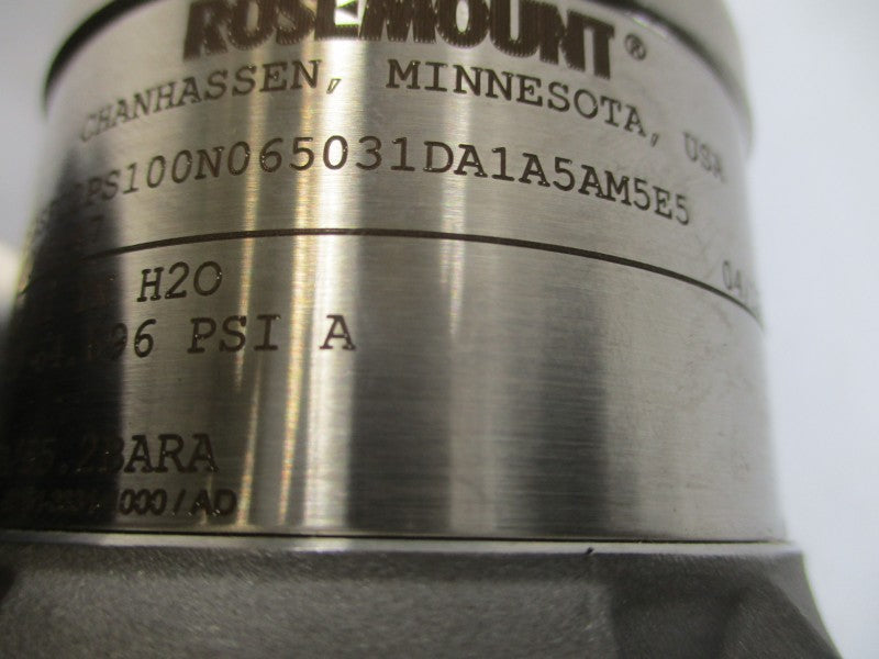 ROSEMOUNT 3051SFC2PS100N065031DA1A5AM5E5 12-42.4VDC .5-64.696PSI NSNP