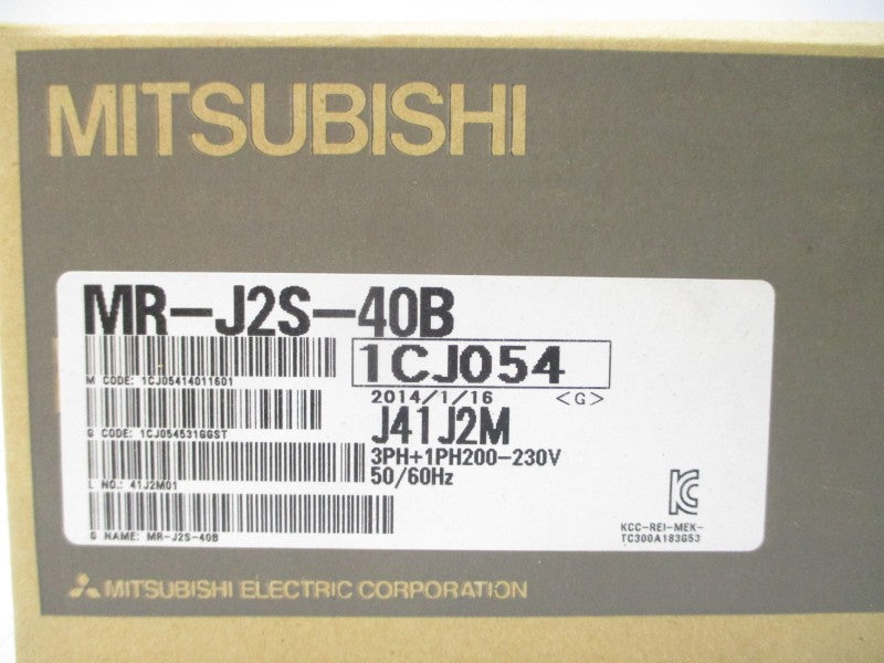 MITSUBISHI MR-J2S-40B 200-230VAC 2.6/3.9A NSMP