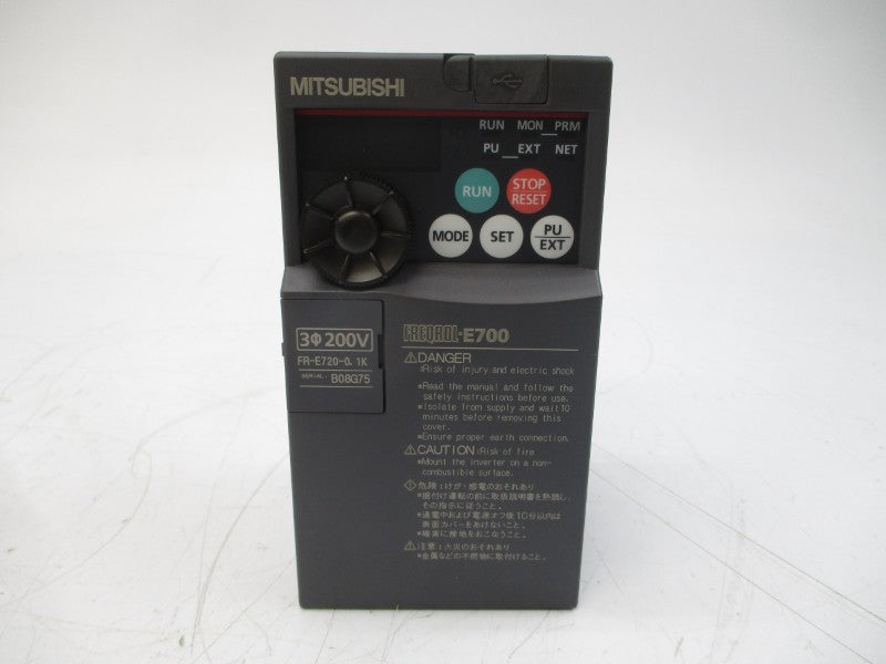 MITSUBISHI FR-E720-0.1K 200-240VAC 1.5A NSMP