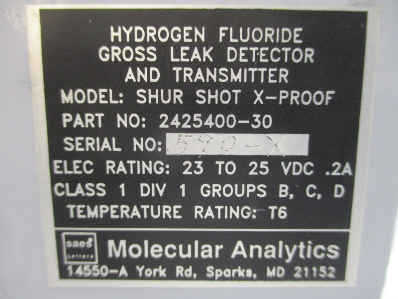 CROUSE HINDS EIH20MF 2425400-30 23-25VDC .2A NSNP