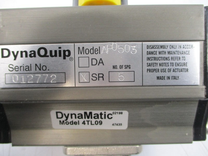 DYNAQUIP CONTROLS 4TL09 AP0503 1/4" NSMP