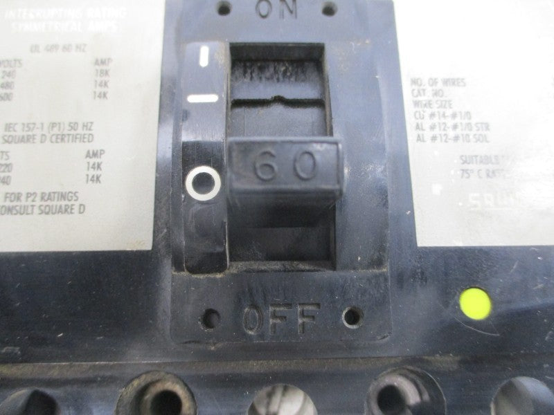 SQUARE D FAL36060 600V 60A UNMP