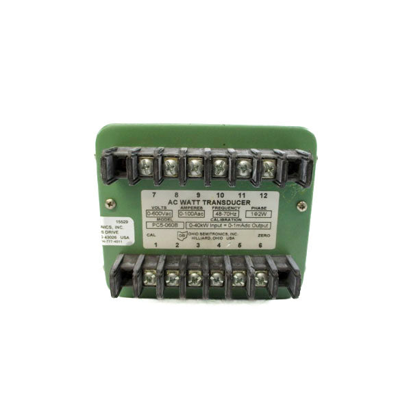 OHIO SEMITRONICS PC5-060B 0-600VAC 100A NSNP