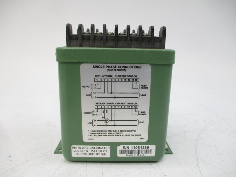 OHIO SEMITRONICS PC5-060B 0-600VAC 100A NSNP
