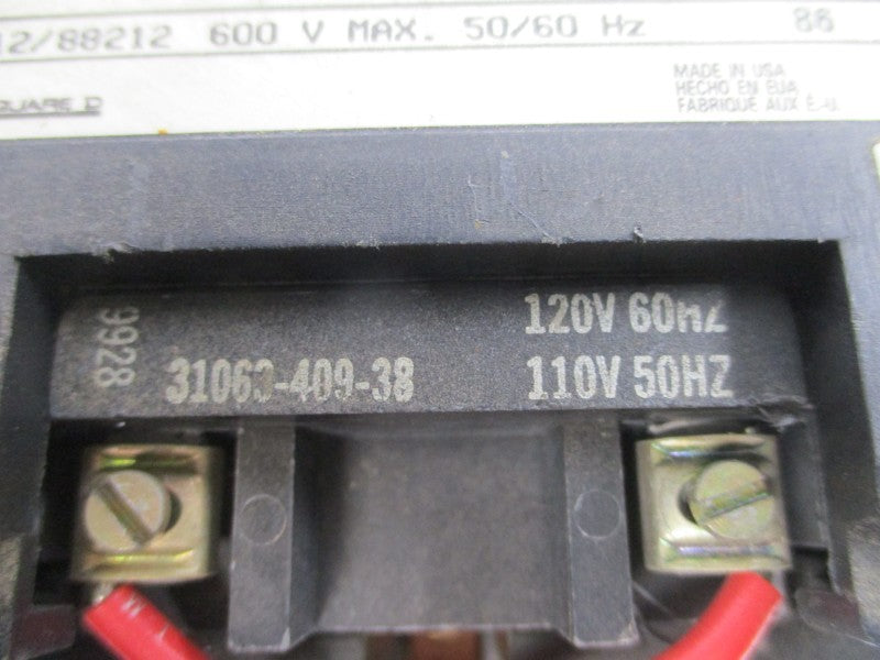 SQUARE D 8536SDO1SV02 SER. A 110/120V UNMP