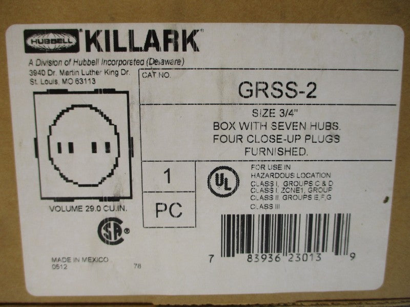 KILLARK GRSS-2 3/4" NSMP