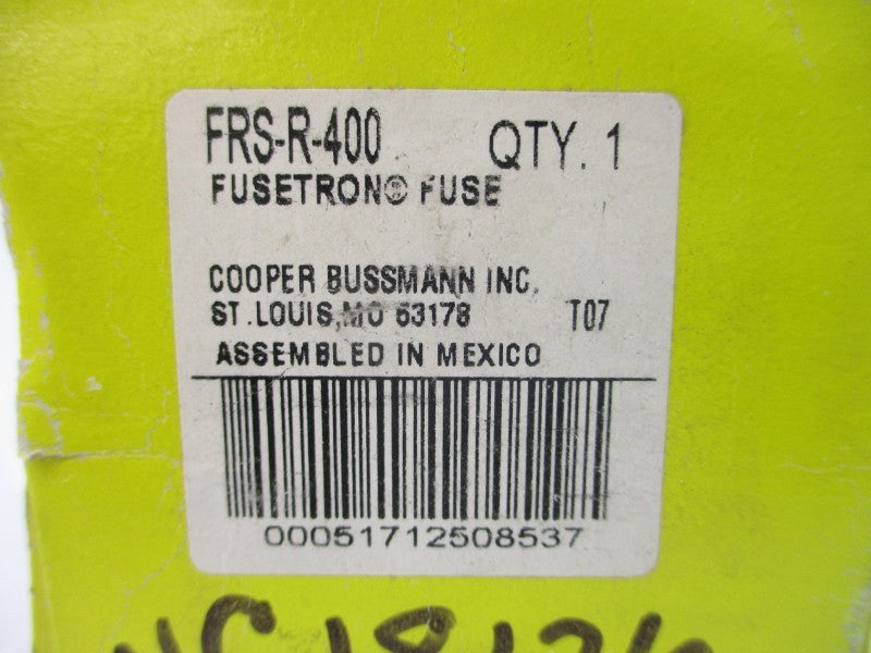 BUSSMANN FRS-R-400 600VAC 400A (LONG) (YL) NSMP