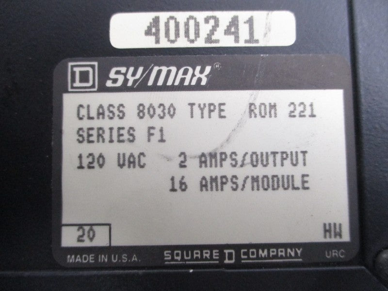 SQUARE D 8030ROM221 SER. A1 120VAC 16A UNMP
