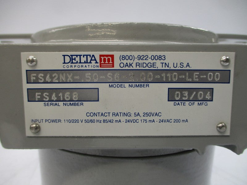 DELTA FS42NX-.50-S6-2.00-110-LE-00 250VAC 5A NSNP