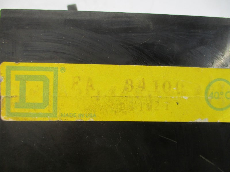 SQUARE D FA-34100 480VAC 100A UNMP