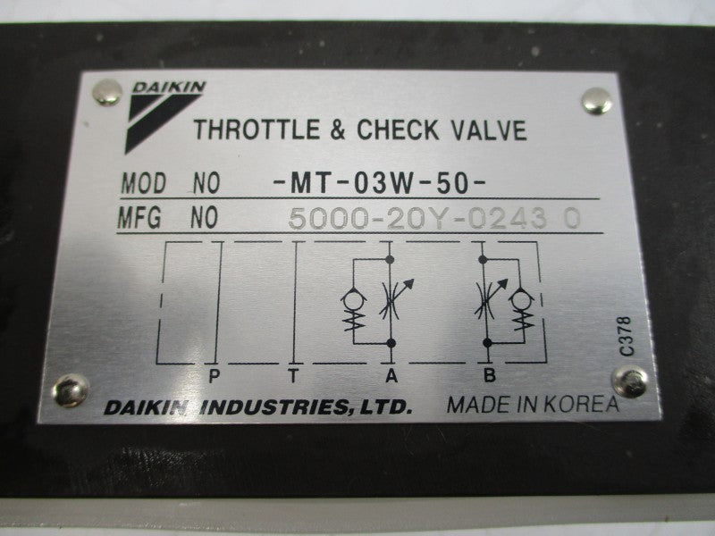 DAIKIN MT-03W-50 NSMP