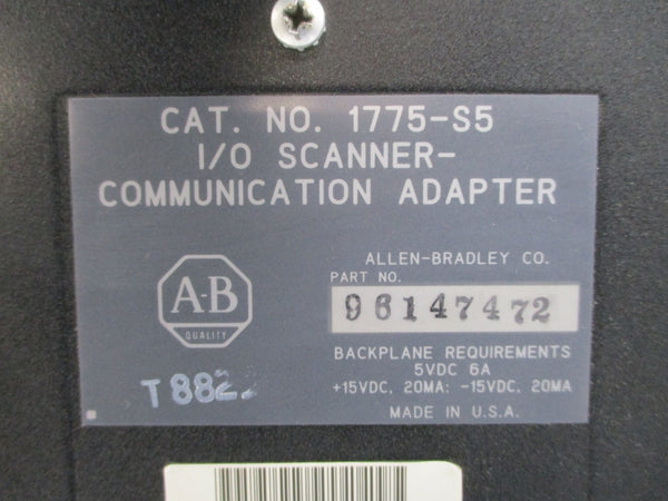 ALLEN BRADLEY 1775-S5 15VDC 6A UNMP