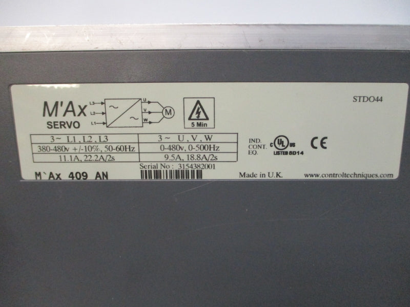CONTROL TECHNIQUES M'AX409_AN STDO44 380-480V 11.1/22.2A NSNP